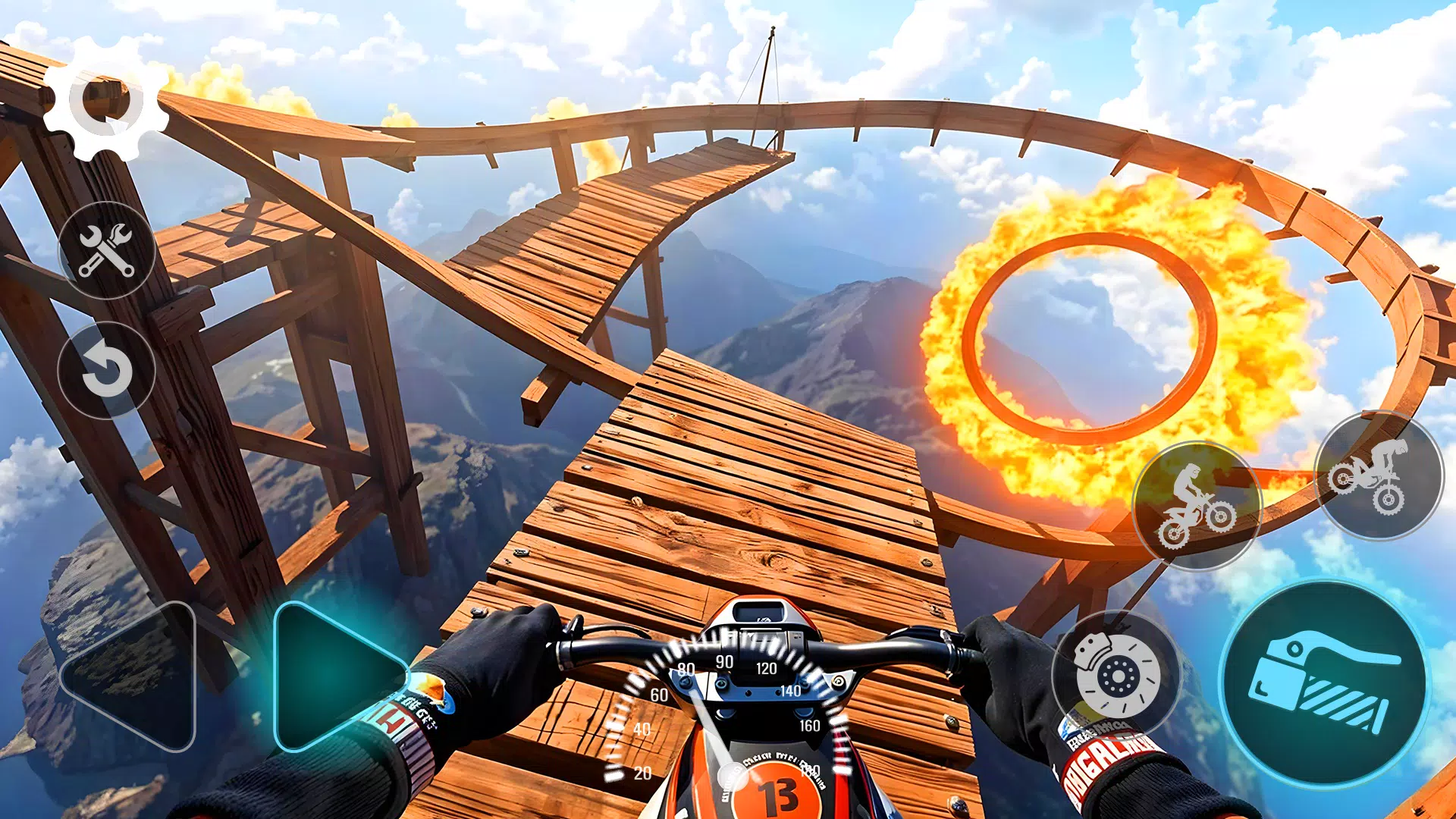 Stunt Bike Racing Challenge 3D ekran görüntüsü 1