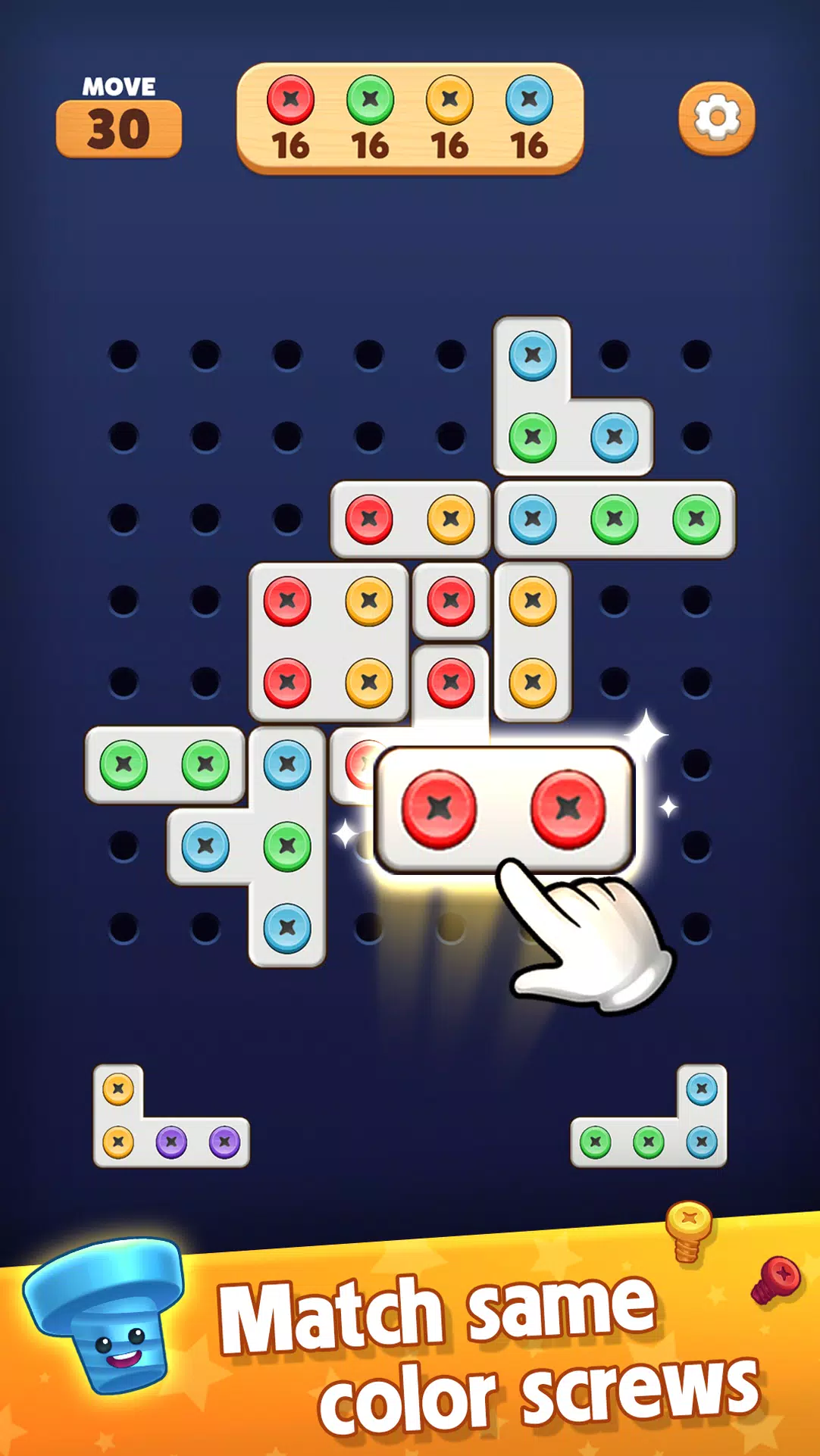 Screw Blast: Match The Bolts Ảnh chụp màn hình 1