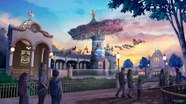 Weltpremiere -Eingang in Disney Adventure World.