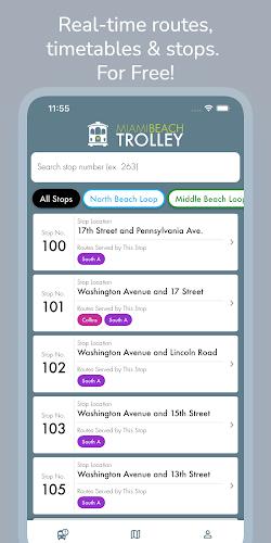 Miami Beach Trolley Tracker 스크린 샷 1