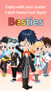 Besties - Make friend & Avatar 스크린 샷 2