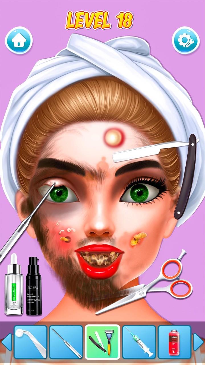 ASMR Doctor Games Makeup Salon Screenshot 1