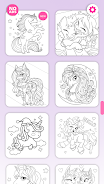 My Little Unicorn Coloring屏幕截圖3