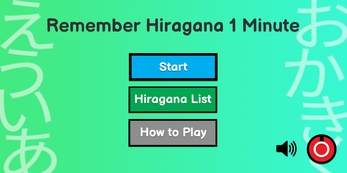 Remember Hiragana 1 Minute ekran görüntüsü 1