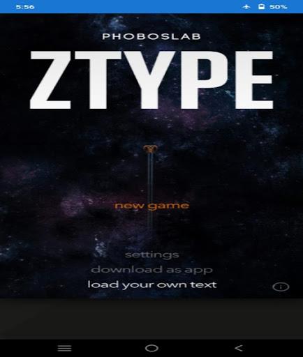 ZTypeTypingGameスクリーンショット1