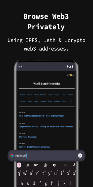 Privater Browser Inkognito App Screenshot 3
