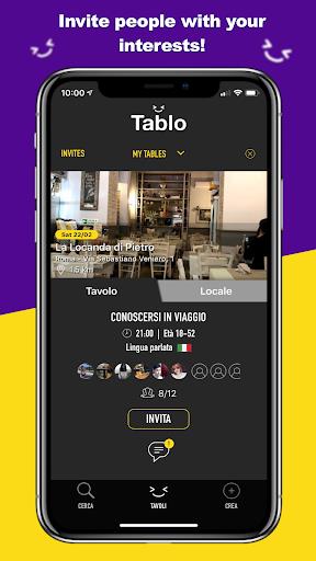 Tablo - Social eating Screenshot 2