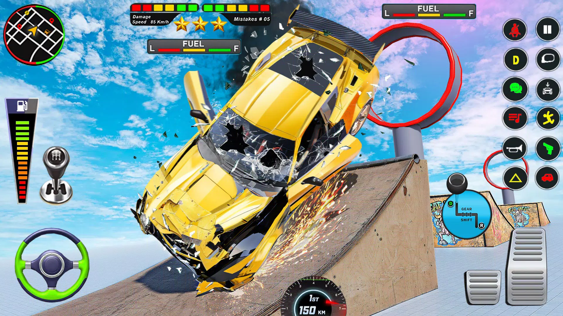 Mega Ramp Car Crash Simulator screenshot 4