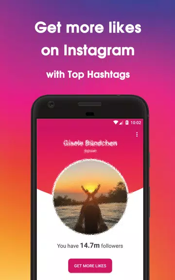 LikesBooster Free - Get More Likes using Hashtags ảnh chụp màn hình 1