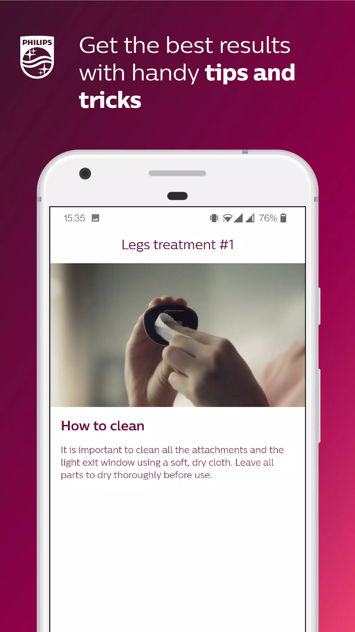 Philips Lumea IPL screenshot 3