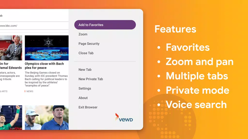 Internet Browser for Sony TV应用截图第2张