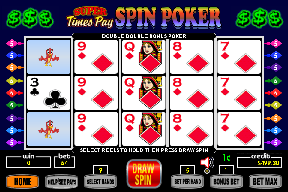 Super Times Pay Spin Poker - FREE应用截图第3张