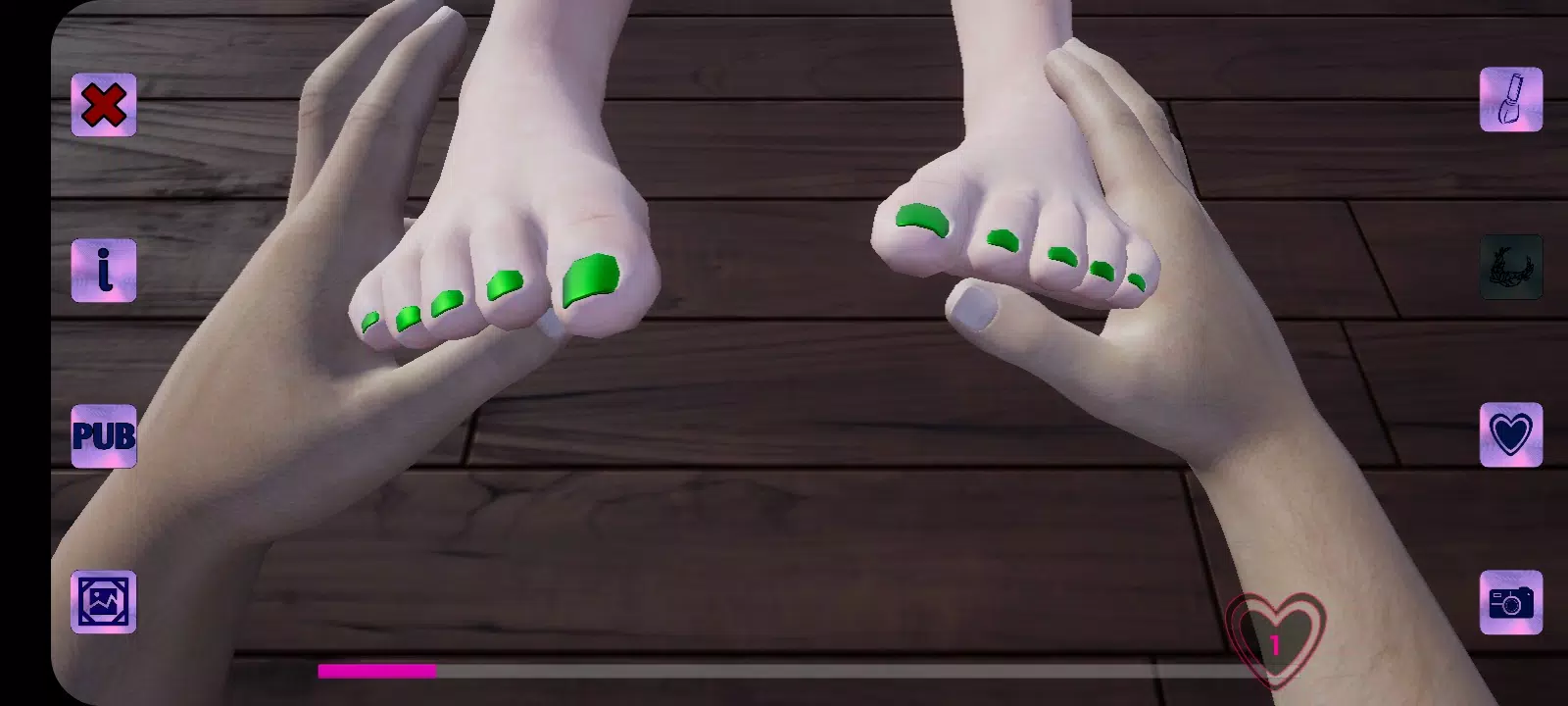 Girl feet スクリーンショット 2