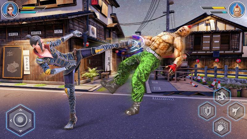 ภาพหน้าจอ Fighting games: Karate Kung Fu 3