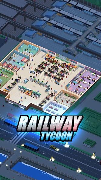 Railway Tycoon - Idle Game Mod 스크린 샷 1