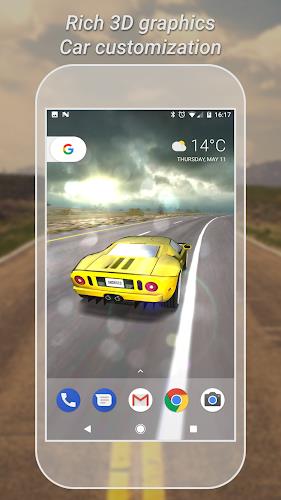 3D Car Live Wallpaper Lite captura de pantalla 3