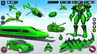 Animal Crocodile Robot Games ekran görüntüsü 1