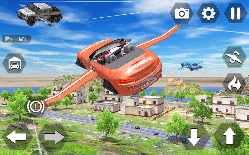 Flying Car Extreme Simulator экрана 2