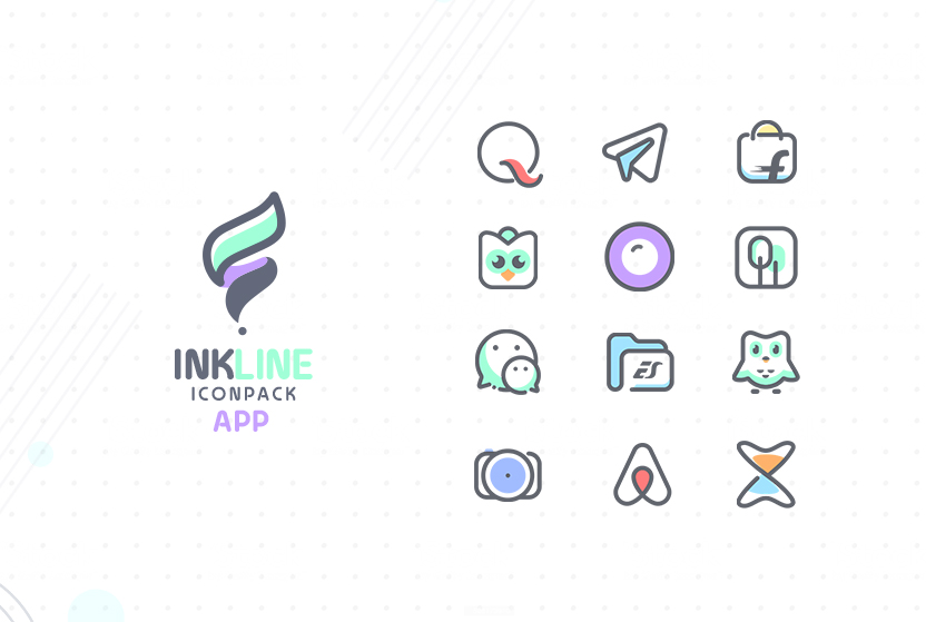InkLine Icon Pack Mod屏幕截圖3