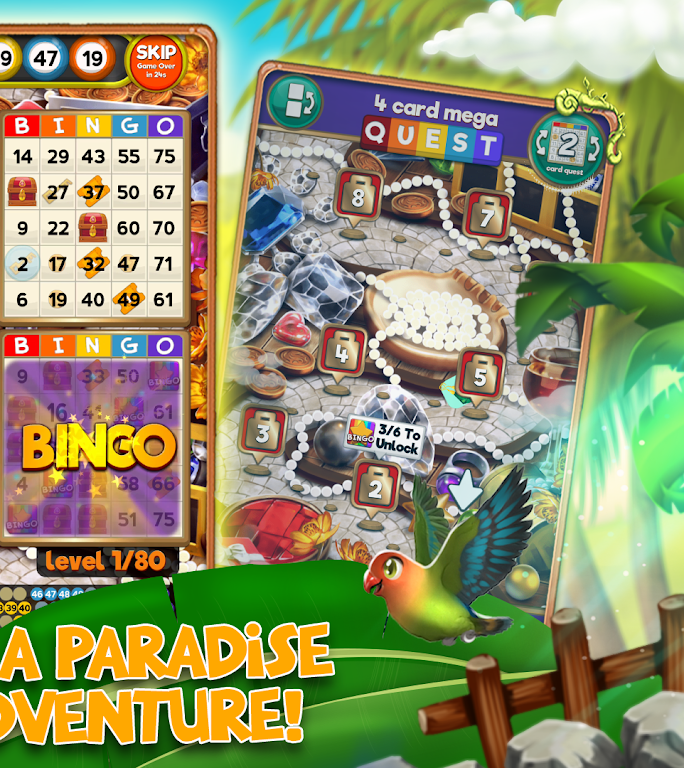 Bingo Treasure Quest - Paradise Island Riches ekran görüntüsü 2