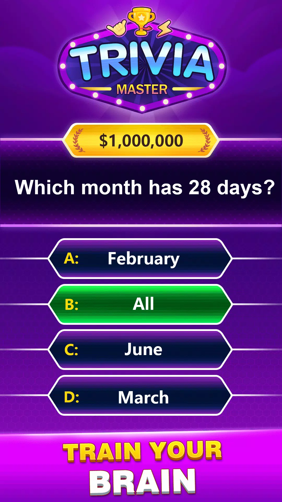 Trivia Master captura de pantalla 1