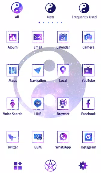 ภาพหน้าจอ Galaxy Yin-yang Theme 3
