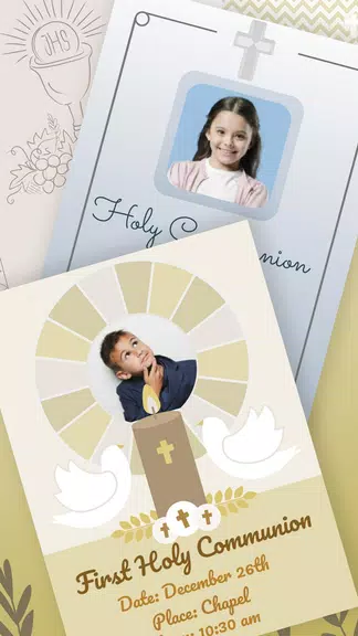 ภาพหน้าจอ First Communion Invitations 3