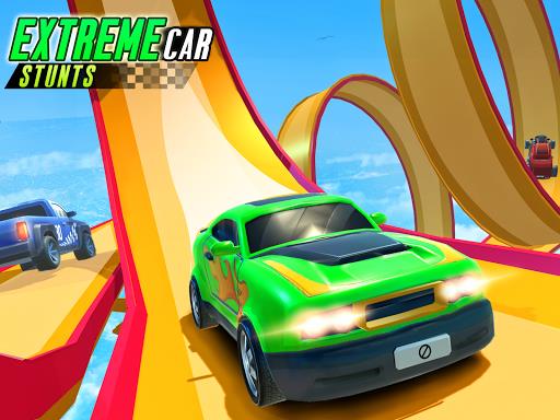 Hot Cars Fever-Car Stunt Races экрана 3