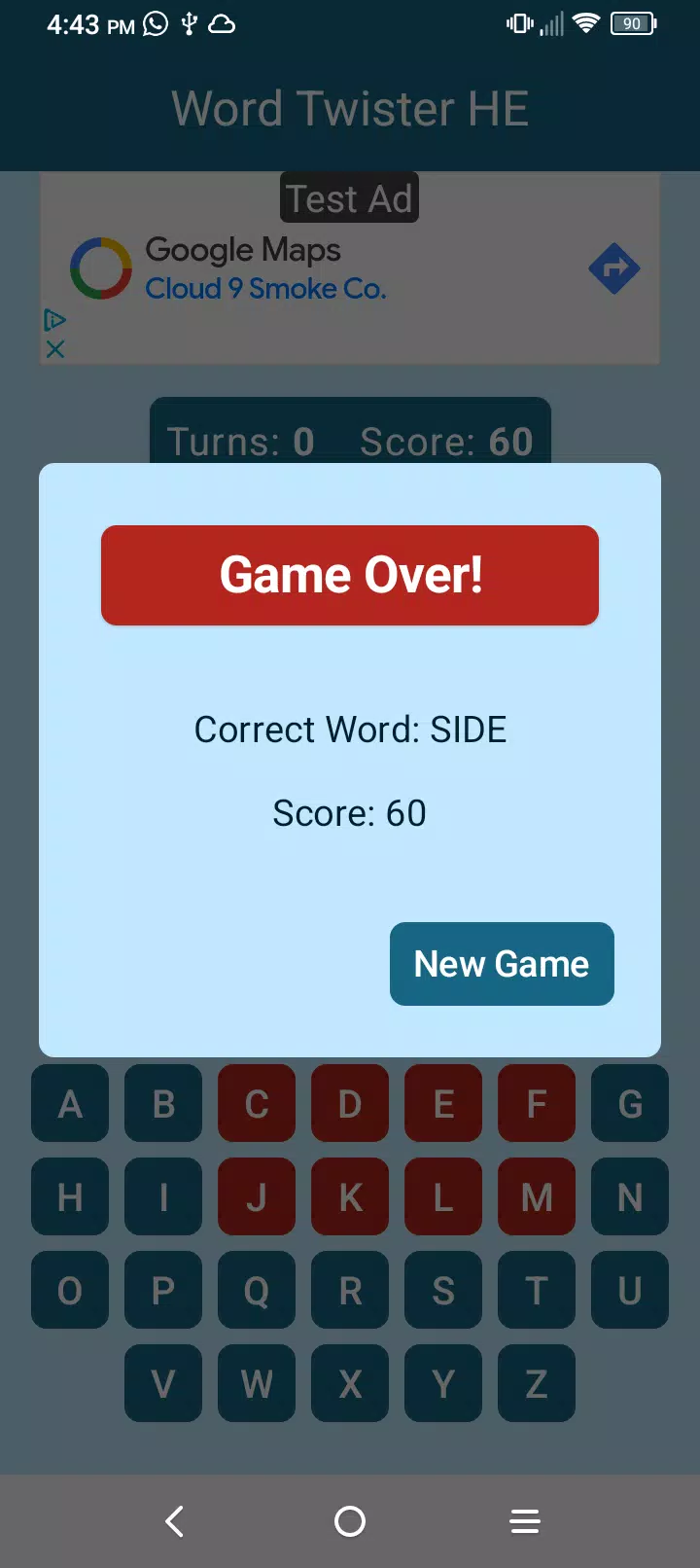 Word Twister Hangman Edition screenshot 4