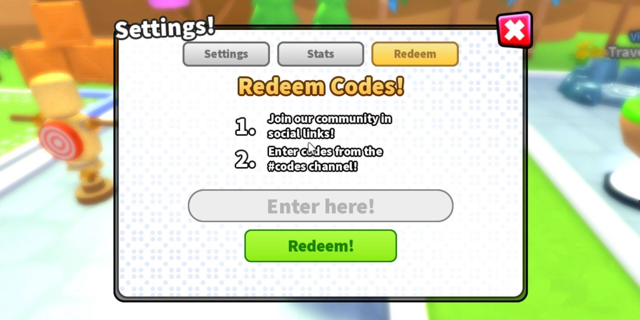 Redeeming Codes