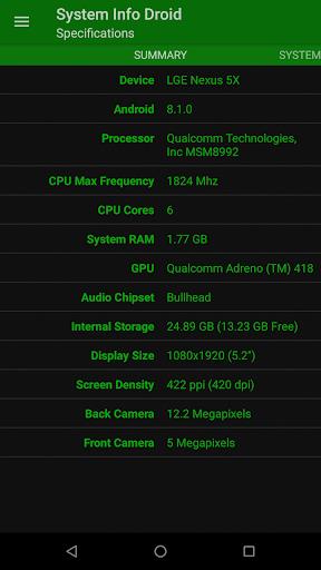 System Info Droid 스크린 샷 1