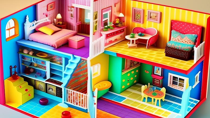 Doll House Design Doll Games 스크린 샷 1