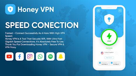 ภาพหน้าจอ Honey VPN - Fast & Secure 2