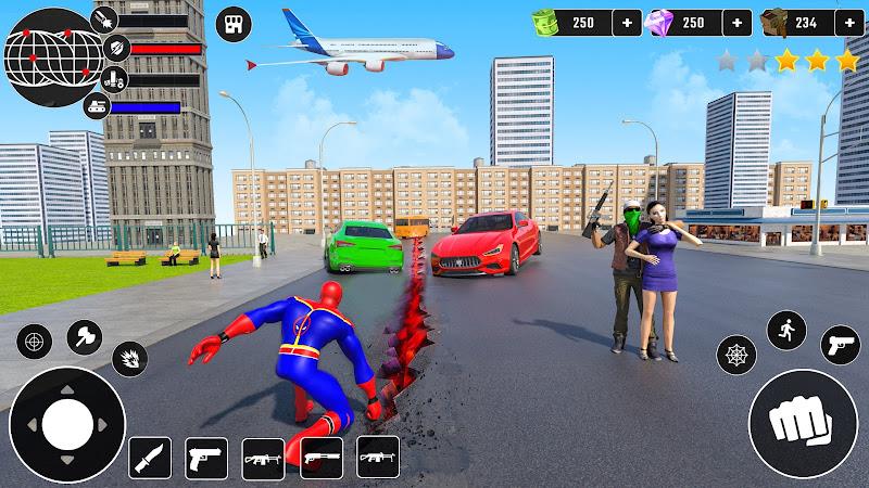 ภาพหน้าจอ Miami Superhero: Spider Games 4