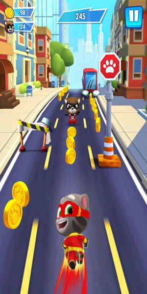 Screenshot Talking Tom Hero Dash MOD 1