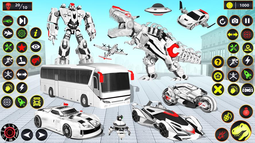 School Bus Robot Car Game স্ক্রিনশট 2