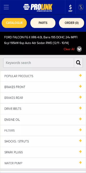 NAPA PROLink Mobile screenshot 1
