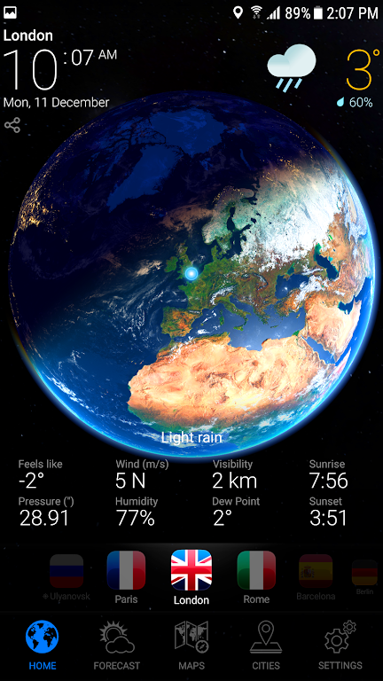 WEATHER NOW Mod स्क्रीनशॉट 1