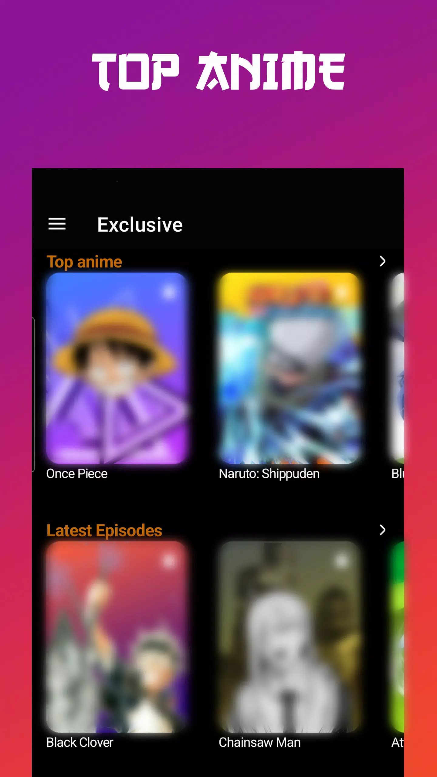 Anime tv - Anime Watching App屏幕截圖1