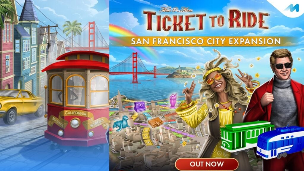 เปิดเผยอัญมณีของ SF ด้วยส่วนเสริมของ Ticket to Ride