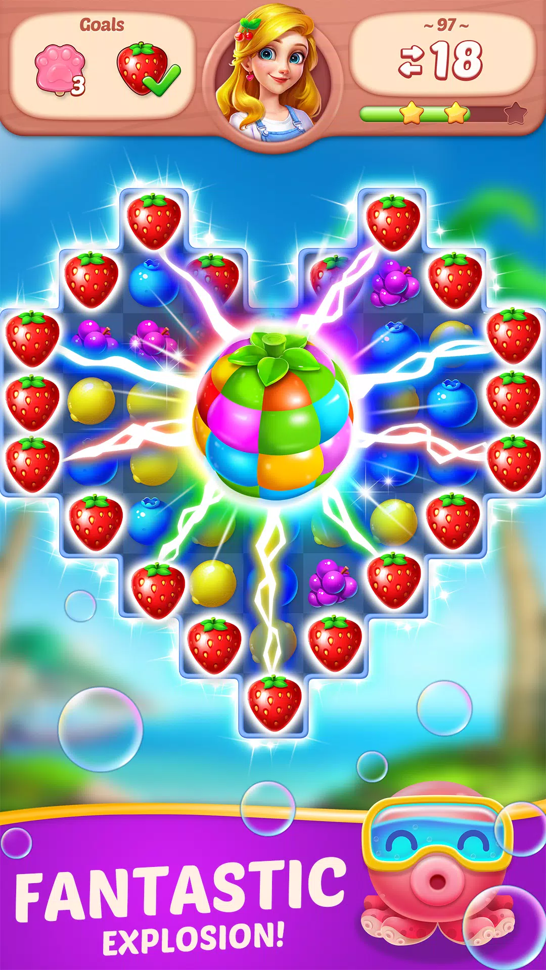 Fruit Diary - Match 3 Games Screenshot 2