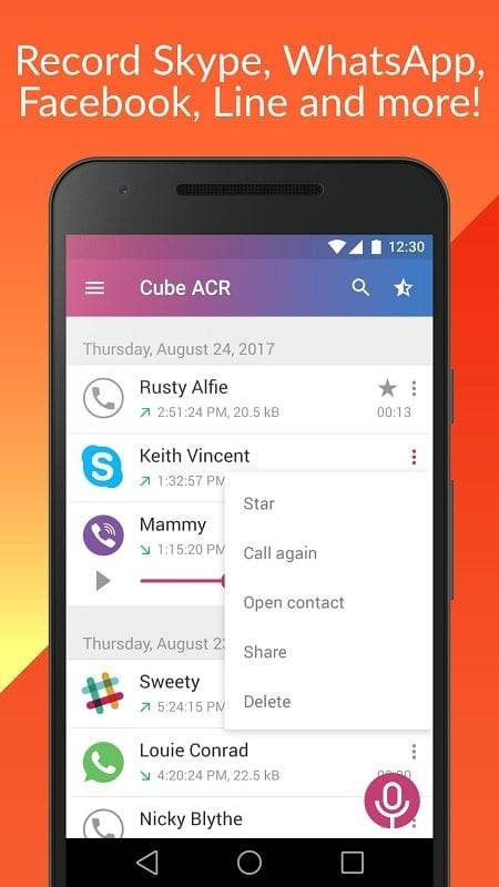 Call Recorder – Cube ACR Screenshot 2