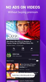 ภาพหน้าจอ DailyTube - Block Ads Tubeplay 1