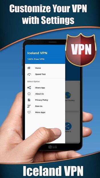 Iceland VPN ekran görüntüsü 2