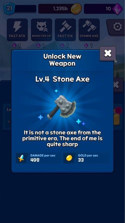 Screenshot Ultimate Axe Clicker 3