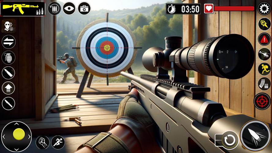 Real Target Gun Shooter Games экрана 3