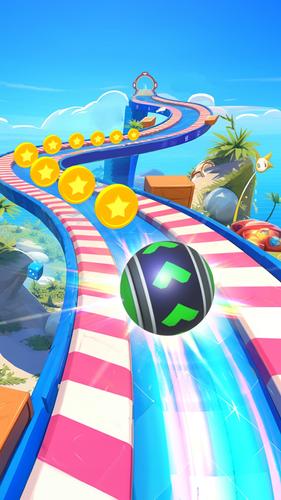 ภาพหน้าจอ 3D Super Rolling Ball Race 4