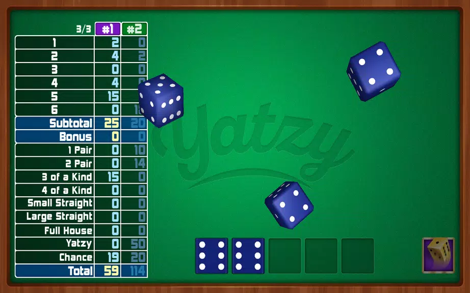 Yatzy Dice Game экрана 3