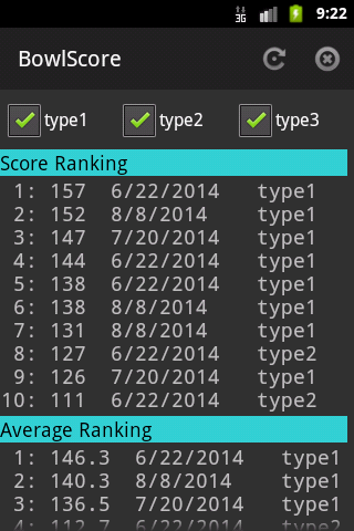 BowlScore 10屏幕截圖3