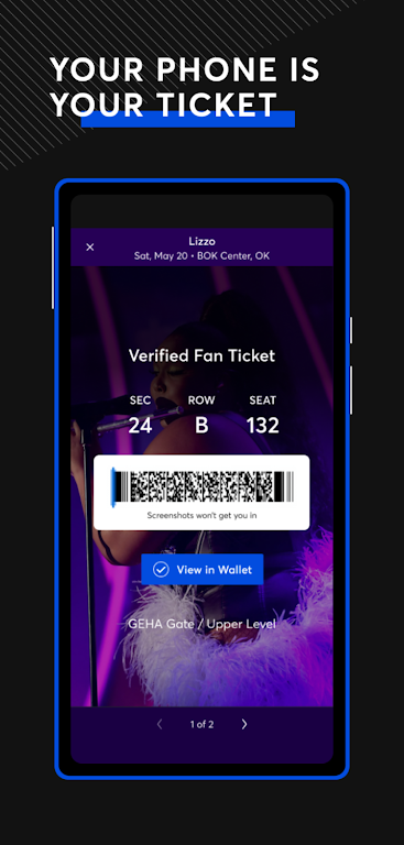 Ticketmaster screenshot 1